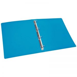 Classeur PP A4 Exacompta 4 anneaux Dos 40 mm Bleu – Image 2