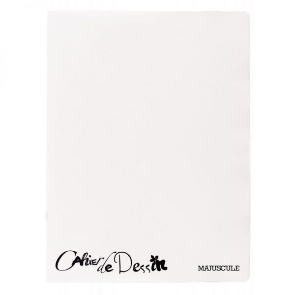 Cahier de Dessin Polypropylène 24x32 cm 48 pages Incolore – Image 1
