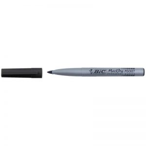 Marqueur BIC Permanent Pocket Pointe ronde 1mm Noir