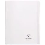 Cahier couverture Polypropylène 2 rabats 24x32 cm Grands Carreaux Incolore KOVERBOOK