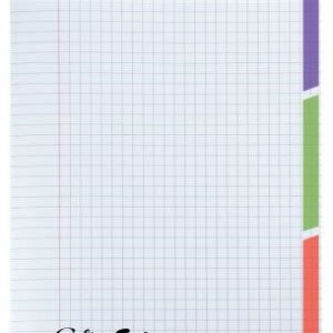 Cahier Polypropylène 96 pages 3 Index 24 x 32 cm Séyès Incolore
