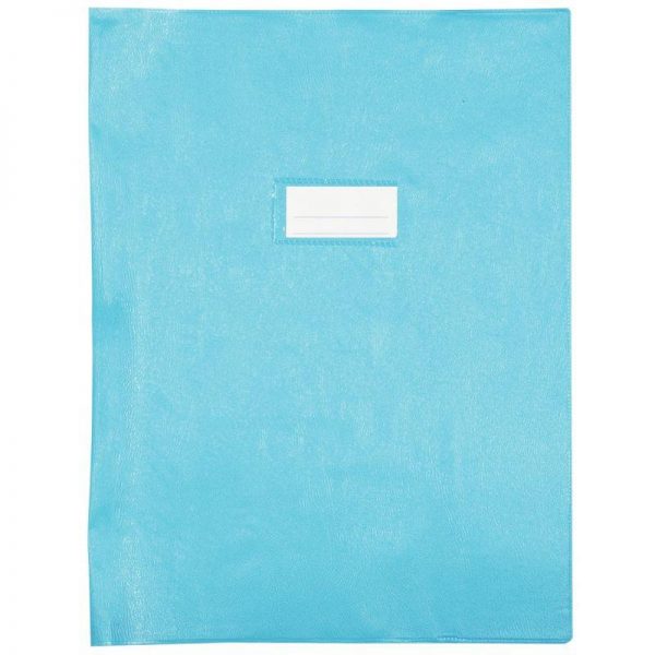 Protège Cahier PVC 21/100ème 24x 32 cm Bleu Clair – Image 1