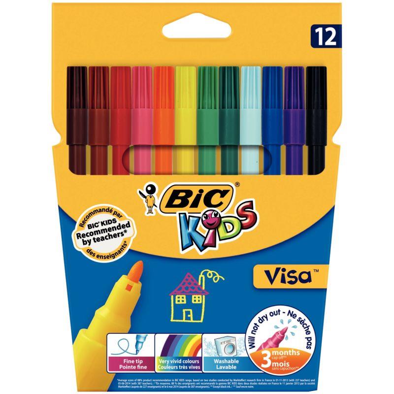 Bic Feutre Visa 880 noir - prix pas cher chez iOBURO- prix pas cher chez  iOBURO