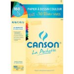 Pochette 8 feuilles mi-teintes Canson A3 160g/m² Couleur Vive