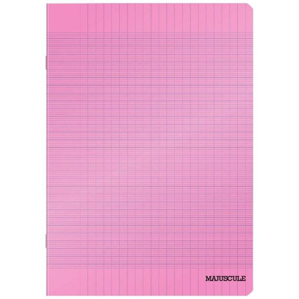 47532 Cahier PP 140 pages 24x32 cm Séyès Rose – Image 1