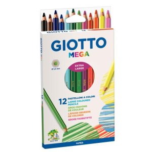 Étui de 12 Crayons de Couleur Giotto Mega Mine