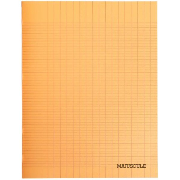 47534 Cahier PP 140 pages 24x32 cm Séyès Orange – Image 1
