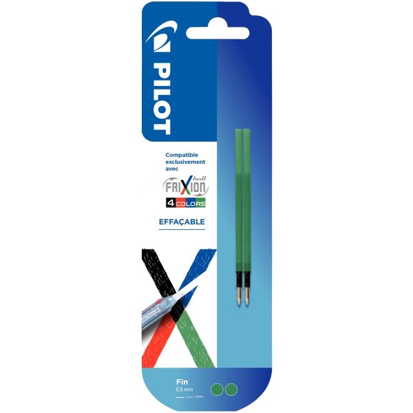 2v 2 recharges pour Frixion Ball 4 Couleurs vertes – Image 1
