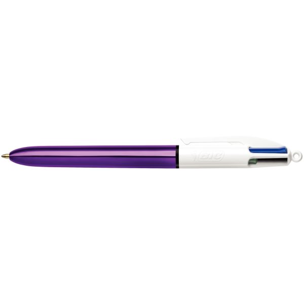 Stylo bille 4 Couleurs Shine violet – Image 1